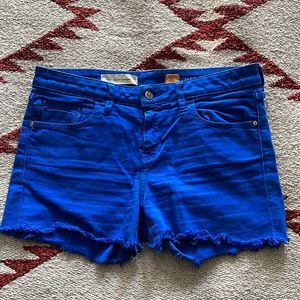 Anthropologie Pilcro Women’s size29 Jean Shorts - blue denim mid rise